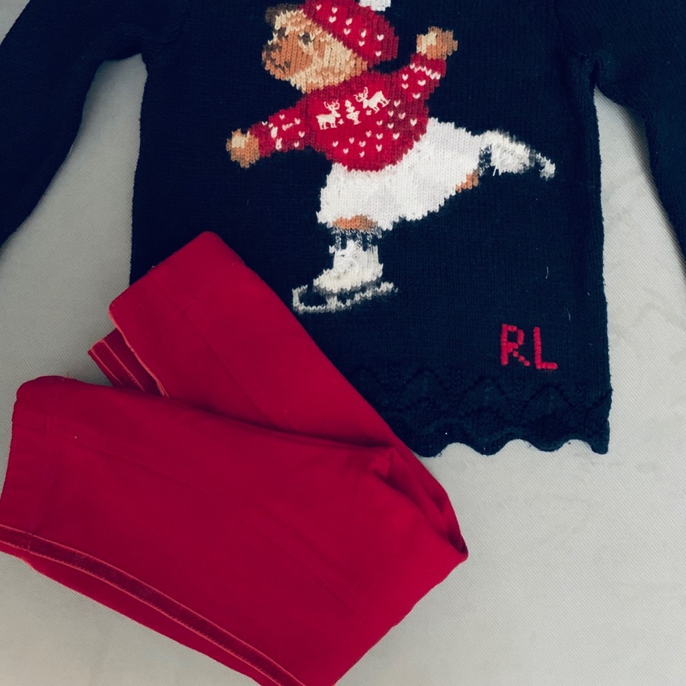 Ralph Lauren sweater and Monnalisa pants - Picture 2 of 7